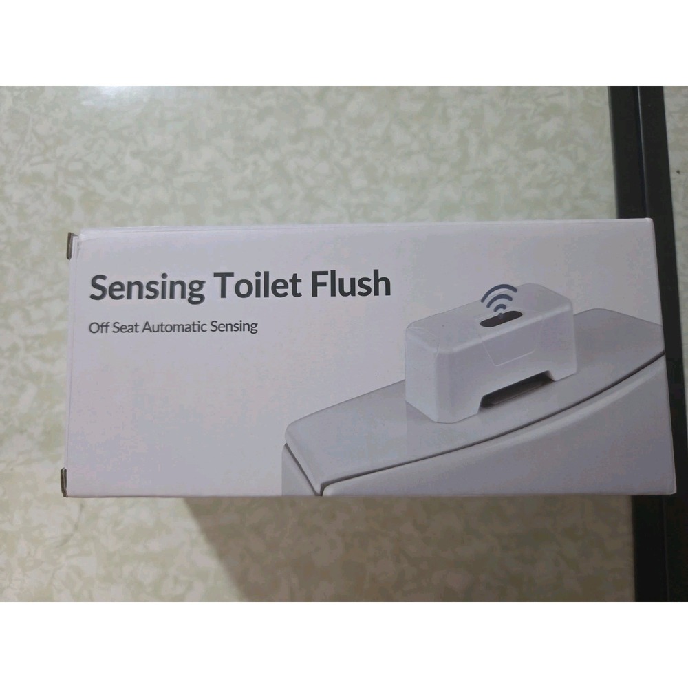 Sensing Toilet Flush Touchless Automatic Toilet Flush Sensor Attachment White